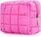 E-Tree Cute Makeup Bag,Quilted Cosmetic Bag,Make up Pouch for Purse,Toiletry Zipper Pouch,Checkered Bag,Travel Case,Storage Pouches for Organizati...