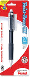 Pentel Twist-Erase III Automatic Pencil with 1 Eraser Refill, 0.7mm, Assorted Barrels, 1 Pack (QE517BP-K6)...