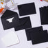 100 Sets Small Black Envelopes with Small Blank Gift Business Card Wedding Invitation Pocket Envelopes for Graduations Wedding Shower Holiday 4.3 ...