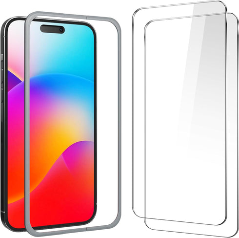 Compatible for iPhone 15 Screen Protector 6.1 inch, Anti Blue Light HD Tempered Glass Screen Protector Easy Installation, Case Friendly, 2 Pack......