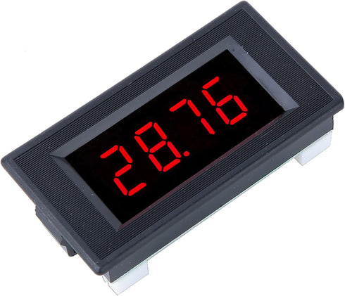 Mini Digital DC Voltmeter, 79x43x24 mm 4 Digit Voltage Tester Meter with Red LED Display Panel for Measure Various Battery Voltages(DC 500mV/1V/2V...