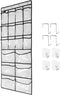 Extra Large Hanging Crystal Clear Over Door Shoe Organizers, Closet Shoe Organizer Shoe Rack Organizer Shoe Storage, 12+6Pockets, 4+4Hooks, white ...