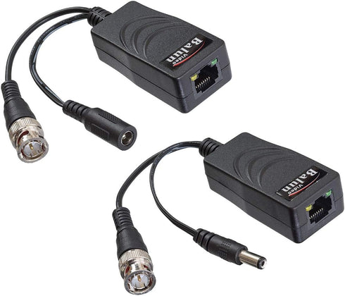 Triplett Gem 5Mp High Performance Video/Power Balun with Power Contacts - transmits Cat5 or Higher, 1 Pair (HDB-PVRJ45PT2)...