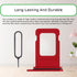 for iPhone 11 Red SIM Card Tray Holder Replacement Single SIM Version for iPhone11 Card Slot with Waterproof Rubber Ring Repair Fix Kit Card Remov...