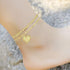 Dainty Ankle Bracelets for Women? 18K Gold Plated Anklets Minimalist Beach Letter Foot Chain Jewelry Gifts...