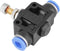 10Pcs/Set Pneumatic Speed Valve Air Valve Pneumatic Hose 6mm Throttle Valve Check Valve Pneumatic Throttle Valve Push In Speed Controller Air Cont...