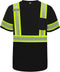 TCCFCCT High Visibility Shirts for Men Class 3 Hi Vis Reflective Safety Shirts for Men Women, Short Sleeve Construction Work Shirts with Green Ext...