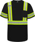 TCCFCCT High Visibility Shirts for Men Class 3 Hi Vis Reflective Safety Shirts for Men Women, Short Sleeve Construction Work Shirts with Green Ext...