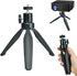 Mini Desktop Tripod Stand with 6.3 inch Universal 1/4 Screw Ballhead for Projectors, DSLR Cameras, Webcams, Smartphones, and Selfie Sticks - Black...