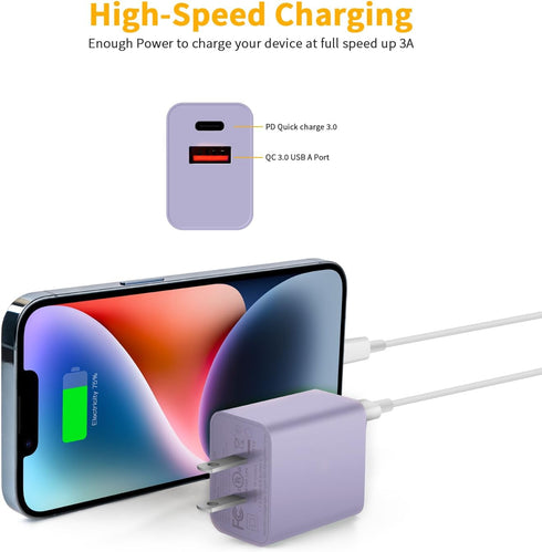 USB C Charger Block, Watch Se Block, 2023 Upgrade Dual Port Fast Charging Block Cube Box Brick Plug Adapter Compatible with New Watch SE Series 8 ...