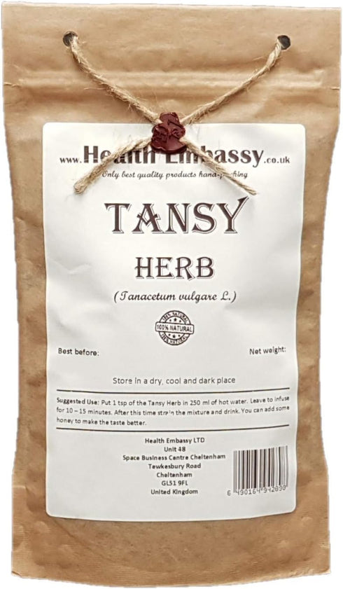 Tansy Herb (Tanacetum vulgare) - Health Embassy - 100% Natural (50g)...