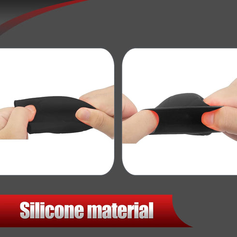 2 PCS Car Silicone Gear Shift Protector, Anti-Slip Flexible Protective Cover for Shift Knob, Waterproof Easy-Grip Shifter Cover, Universal Automat...