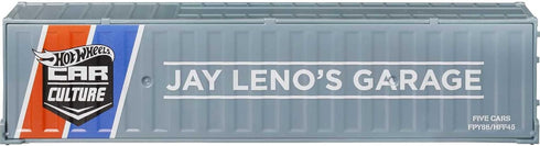 Hot Wheels Jay Leno's Garage Container Set, 5 1:64 Scale Premium Cars in Collectible Container, Metal/Metal & Realriders, Gift for Collectors...