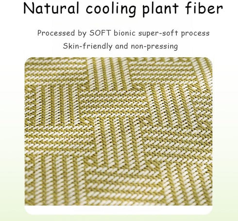 Cute Fruits Pet Cooling Summer Mat, Pet Straw Mat with Pillow for Dogs Cats, Pet Rattan Woven Breathable Comfort Mat Sleeping Pad for Dogs Cats Pu...