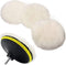 6 Pcs 6 Inch Wool Polishing Buffing Pad Polishing Buffing Wheel for Drill Buffer Attachment with M14 Drill Adapter...