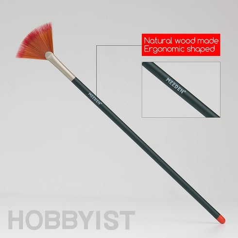 MEEDEN Art Paint Brushes Set, 10 PCS Long Handled Professional Paint Brushes for Acrylic,Watercolor Painting, Soft Nylon Acrylic Paint Brushes of ...