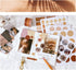 ZDOLAKIDS Kawaii Scrapbooking Materials Sticker Washi Tape Set Evening Sight Street Building DIY Decoration Decals for Scrapbook Journaling Planne...