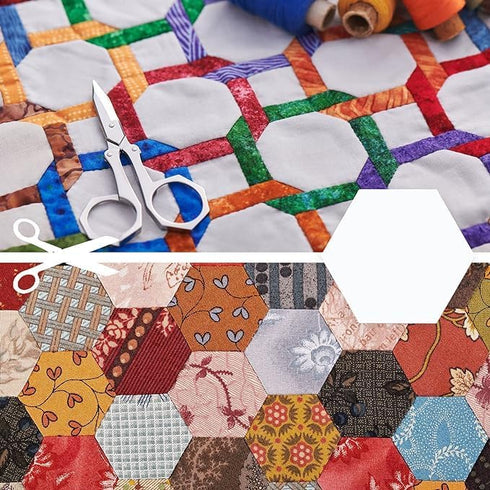 Hex Patchwork Templates,100Pcs Hexagonal Paper Piecing Template DIY Patchwork Modelboard Quilting Templates Sewing Craft DIY Stitching Tool (22mm ...