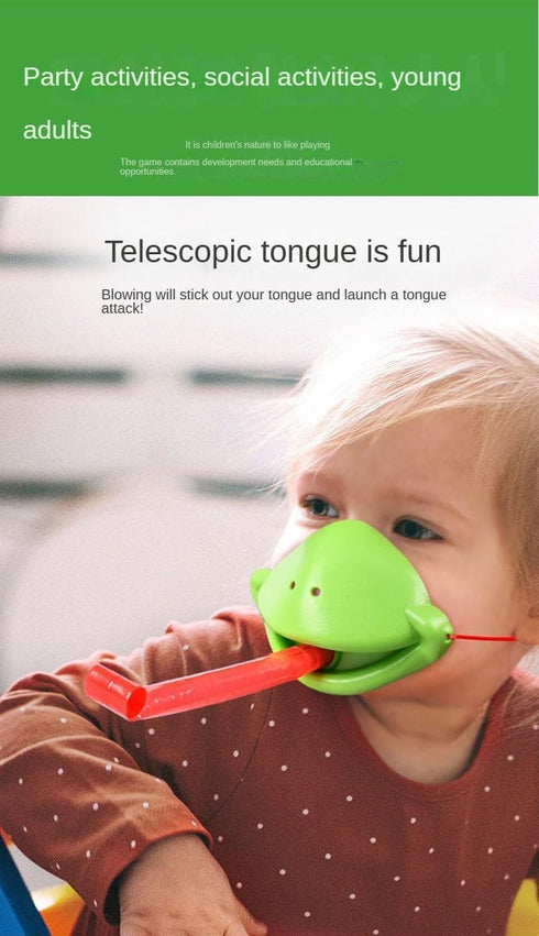 Frog Tongue Game with Blowing air, Two-Pack and Four-Pack, Insect Cardboard Included, Multiplayer Game! (Quad)...