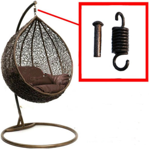 Hammock Chair Ultimate Hanging Kit-500 LB Capacity Hammock Spring and Plug for Hanging Basket Chairs Hammock and Porch Swings...