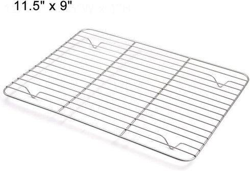 Aspire Cooling Rack 2 Pack - 9" x 7", Stainless Steel Baking Racks for Cooking Baking Roasting Grilling...