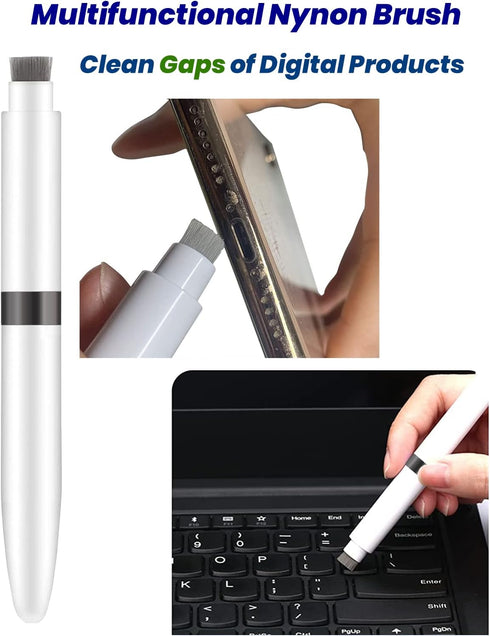 4 in 1 Cleaner Kit for AirPods, Cleaning Pen for Earphones, Cleaning Tool for Charging Case and Headphones (Black)......