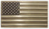 Indiana Metal Craft American Flag Solid Brass Belt Buckle with Belt Made in USA...