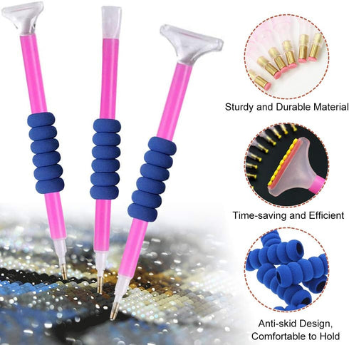 inifus 50pcs 5D DIY Diamond Painting Accessories and Tools,Dimand Art Paintings Kit,Diamond Painting Starter Kit for Adults or Kids...