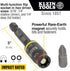 Klein Tools 32766 Impact Driver, 3-in-1 SAE Impact Socket and Bit Holder, Flip Socket with 1/4-Inch and 5/16-Inch Hex Drivers, 3-Inch Length...