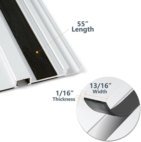 POWERTEC Track Saw Guide Rail Slide Strip, 55" Sliding Guard for Makita, Festool, Milwaukee, POWERTEC Guide Rails, 1PK (71911)...