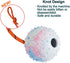 2 Pack Dog Ball, K9 Ball, Solid Rubber Ball on Rope for Reward, Fetch, Play (7cm)...