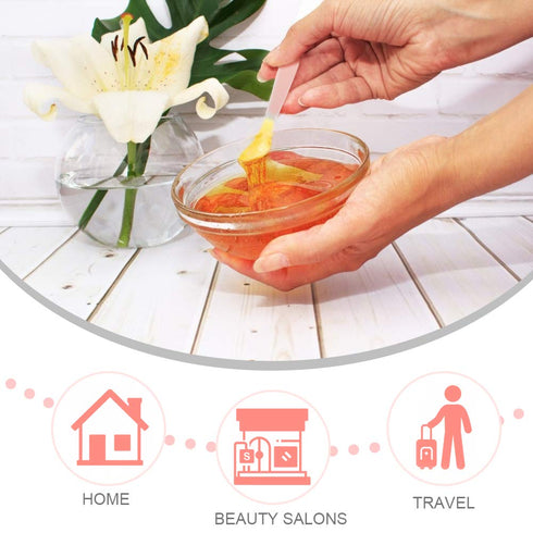 Mini Disposable Plastic Cosmetic Spatulas - SumDirect 100 Pcs Frosted Clear Skincare Makeup Mask Spatula...