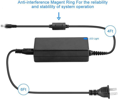 15V AC/DC Adapter Replacement for Auvio HBT18600SE 40000459 SBT32600 SE 4000458 4000438 EXZ4000438 HBT6000 SB32200 4000455 Soundbar Bluetooth Spea...