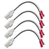 4pcs Front Rear Door Speaker Wire Harness Connector Plug for Jeep 2014-2018 Renegade...