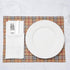 Restaurantware 16 x 12 Inch Dining Table Placemats Set Of 6 Rectangle Kitchen Table Mats - Vintage Style Easy To Clean Plastic Scotch Plaid Placem...