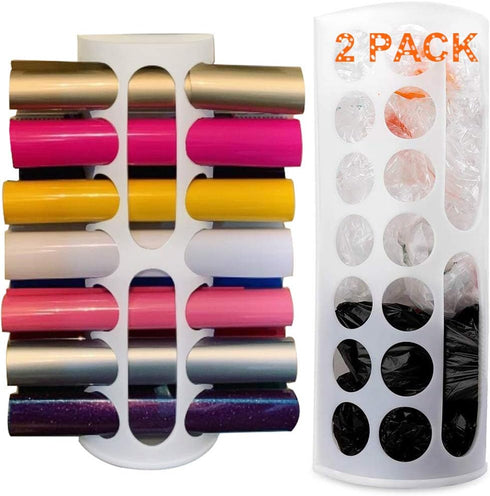 Lunies Grocery Bag Holder - Wall Mount Hanging Trash Bag Organizer for Kitchen (Large Capacity, 2-pack)...