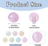 350Pcs 10mm Faceted Acrylic Round Beads Cute Candy Beads Kawaii Round Ball Loose Spacer Beads for Girls Crafts DIY Bracelet Keychain Jewelry Makin...