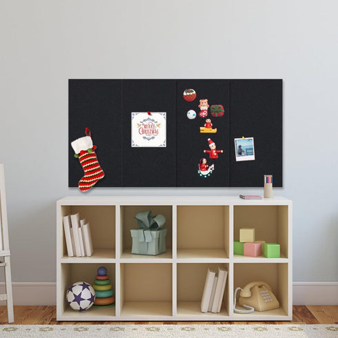 Cork Board 17"x 8" Self-Adhesive Black Cork Board, 1/2" Thick Cork Boards, 1 Pack Black Bulletin Board (4320BK-12mm-1p)...