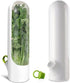 Herb Saver for Refrigerator, Herb Saver Pod, Vegetable Preservation Bottle, Fresh Herb Keeper for Cilantro, Mint, Parsley, Asparagus, Keeps Greens...