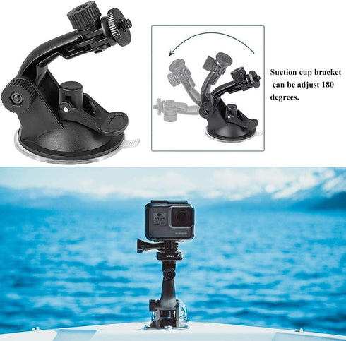 Action Camera Chest Mount Strap Head Strap Suction Cup Floating Hand Grip Accessory Kit Compatible with Gopro Hero 12 11 10 9 8/AKASO EK7000/Brave...