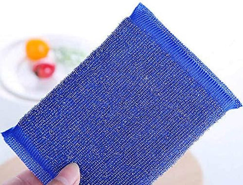 6 Pack Steel Scrub Sponge Dish Wash Sponge Multi-Use Heavy Duty Scrub for Dishwashing Long Lasting Kitchen Sponge for Hard Surface Tools...