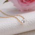 8mm Dainty Single Pearl Necklace for Women, You are Loved Minimalist Simple Floating Pearl Necklace Affirmation Gifts, Birthday Christmas Bridesma...