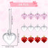 24 PCS Valentine's Heart Hanging Ornaments - Heart Shaped Tree Baubles, Plastic Decoration for Valentine's Day, Mother's Day, Wedding, Home Party ...