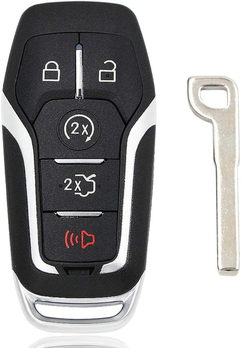 Keyless Entry Remote Smart Key Fob Shell Case Button Pad Cover for Ford Fusion Mustang Explorer Lincoln MKZ MKC 2013-2017...