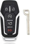 Keyless Entry Remote Smart Key Fob Shell Case Button Pad Cover for Ford Fusion Mustang Explorer Lincoln MKZ MKC 2013-2017...