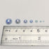 Chenkou Craft 3000PCS 1 Box Blue Round Flatback Imitation Half Pearls Bead Loose Beads Gem (Blue Half Ball)...