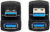 xiwai 1 Set Up & Down Angled USB 3.0 Adapter A Male to Female Extension 180 Degree 5Gbps...