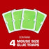 Tomcat Super Hold Glue Traps Mouse Size for Mice, Cockroaches, Spiders, and Scorpions, Ready-To-Use, 4 Traps...