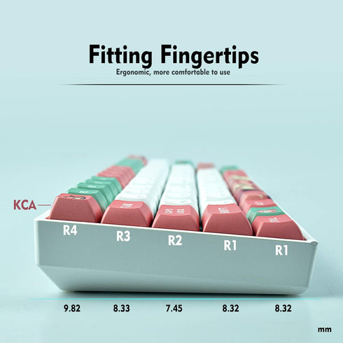 IJKT Keycaps, PBT keycap,KCA Profile for Cherry Mx Gateron Kailh Switches Mechanical Keyboard?Standard ANSI/ISO Layout...