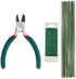 Paxcoo Floral Tape and Floral Wire Arrangement Tools Kit with Wire Cutter 26 Gauge Stem Wire and 22 Gauge Paddle Wire for Bouquet Stem Wrap Floris...